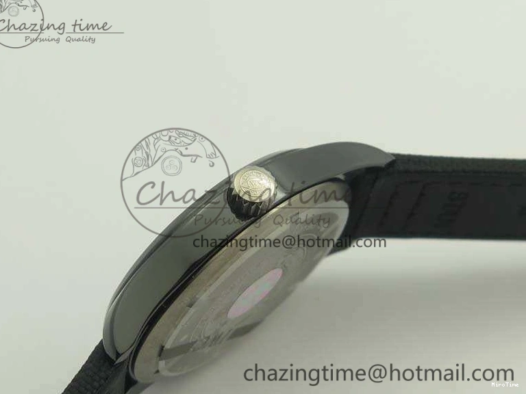 MIROTIME 1231 HighQuality Mark XVIII LAUREUS IW324703 Black Ceramic MKF Best Edition On Black Nylon Strap A 7218